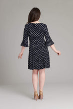 Load image into Gallery viewer, Addie Polka Dot Fit-and-Flare Petite Size Dress - Dresses